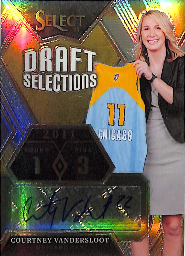 2025 Select WNBA Courtney Vandersloot Auto Autograph Draft Selection Silver