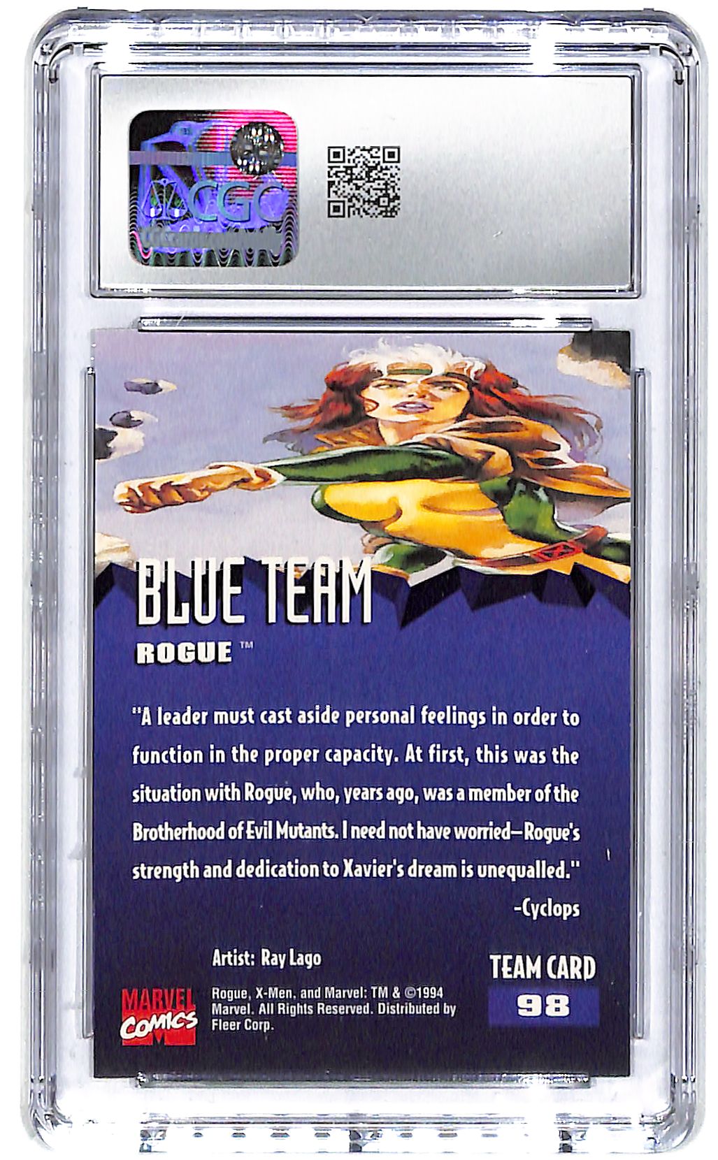 1994 Rogue Fleer Ultra X-Men '95 #98 CGC Mint Plus 9.5
