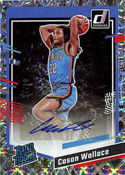2023-24 Donruss Cason Wallace Auto Autograph Rated Rookie RC /75 Thunder