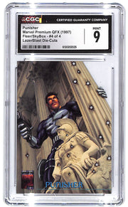 1997 Punisher Marvel Premium QFX Lazerblast Die-Cuts #4 of 4 CGC Mint 9
