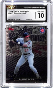 1999 Topps All Topps Sammy Sosa M13 CGC 10 Cubs
