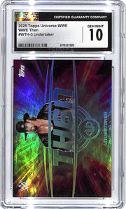 2025 Topps Universe WWE Undertaker Then CGC 10