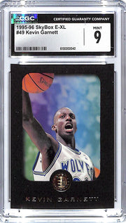 1995-96 SkyBox E-XL Kevin Garnett #49 CGC 9 Timberwolves