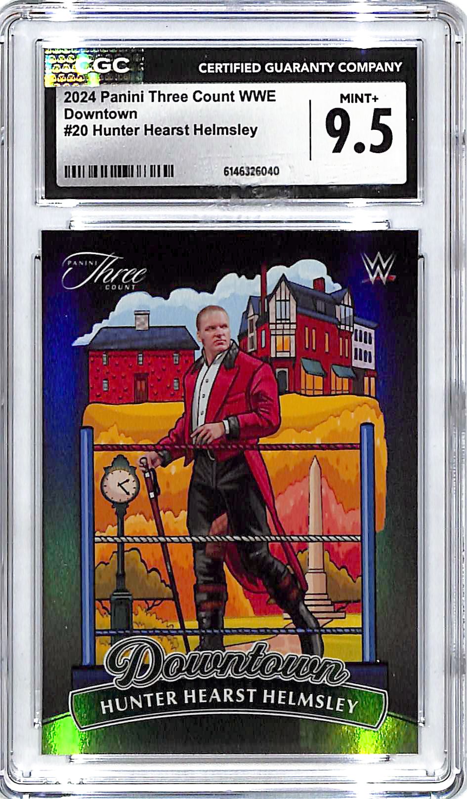 2024 Three Count WWE Hunter Hearst Helmsley Triple H Downtown #20 CGC 9.5