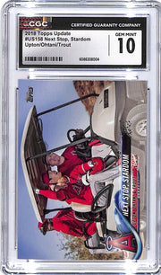 2018 Topps Update Shohei Ohtani Mike Trout Upton Next Stop Stardom Rookie RC CGC 10