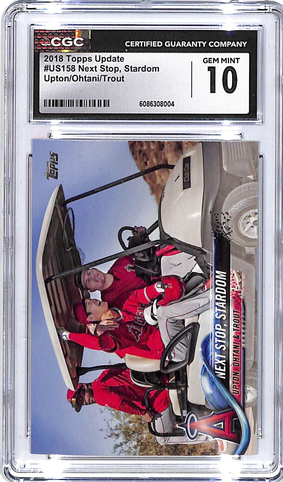 2018 Topps Update Shohei Ohtani Mike Trout Upton Next Stop Stardom Rookie RC CGC 10