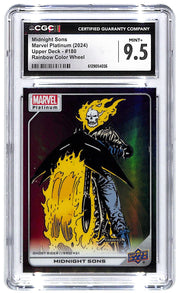 2024 Midnight Sons UD Marvel Platinum Rainbow Color Wheel #180 CGC Mint Plus 9.5