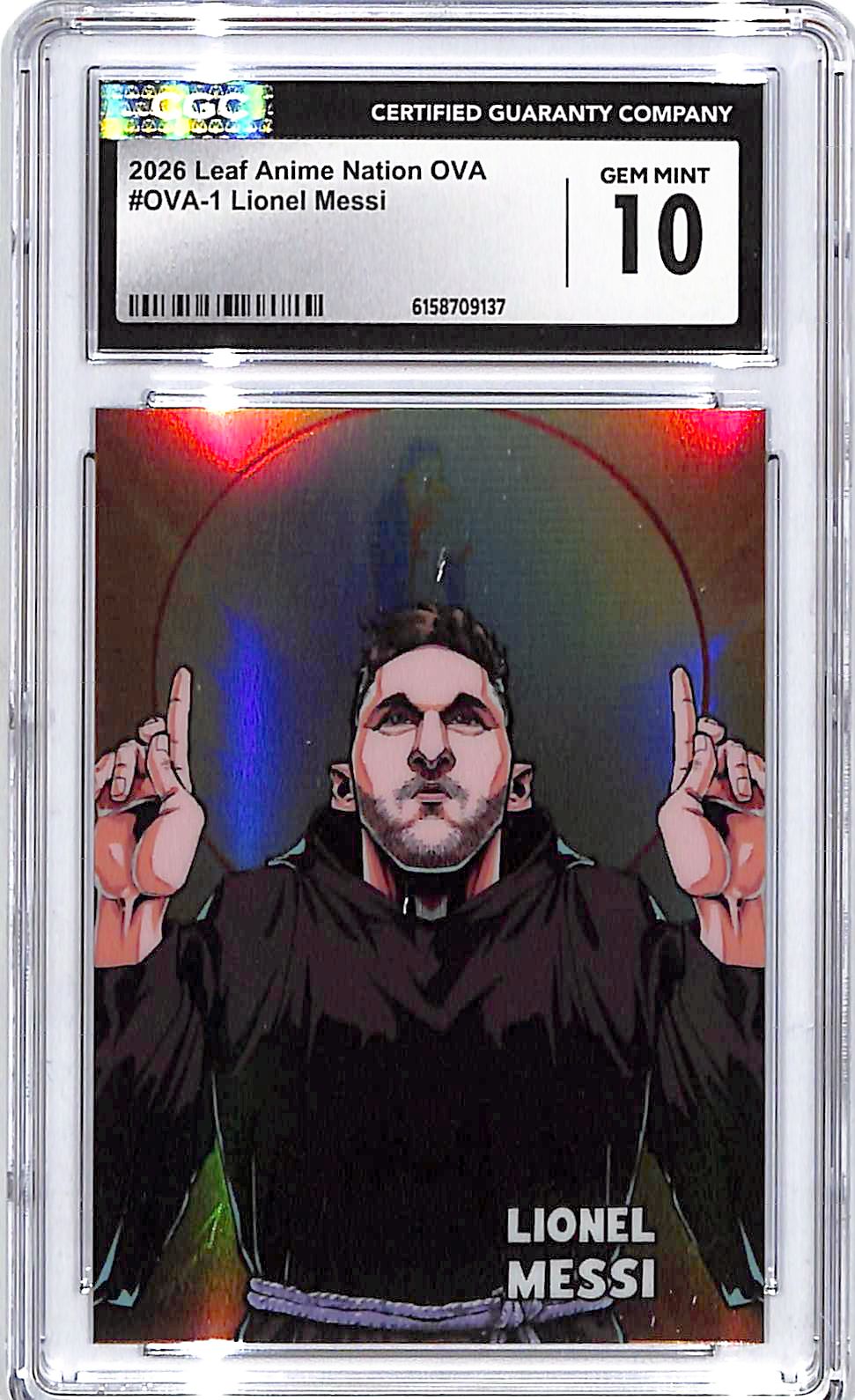 2026 Leaf Anime Nation OVA Lionel Messi CGC 10
