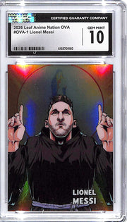 2026 Leaf Anime Nation OVA Lionel Messi CGC 10
