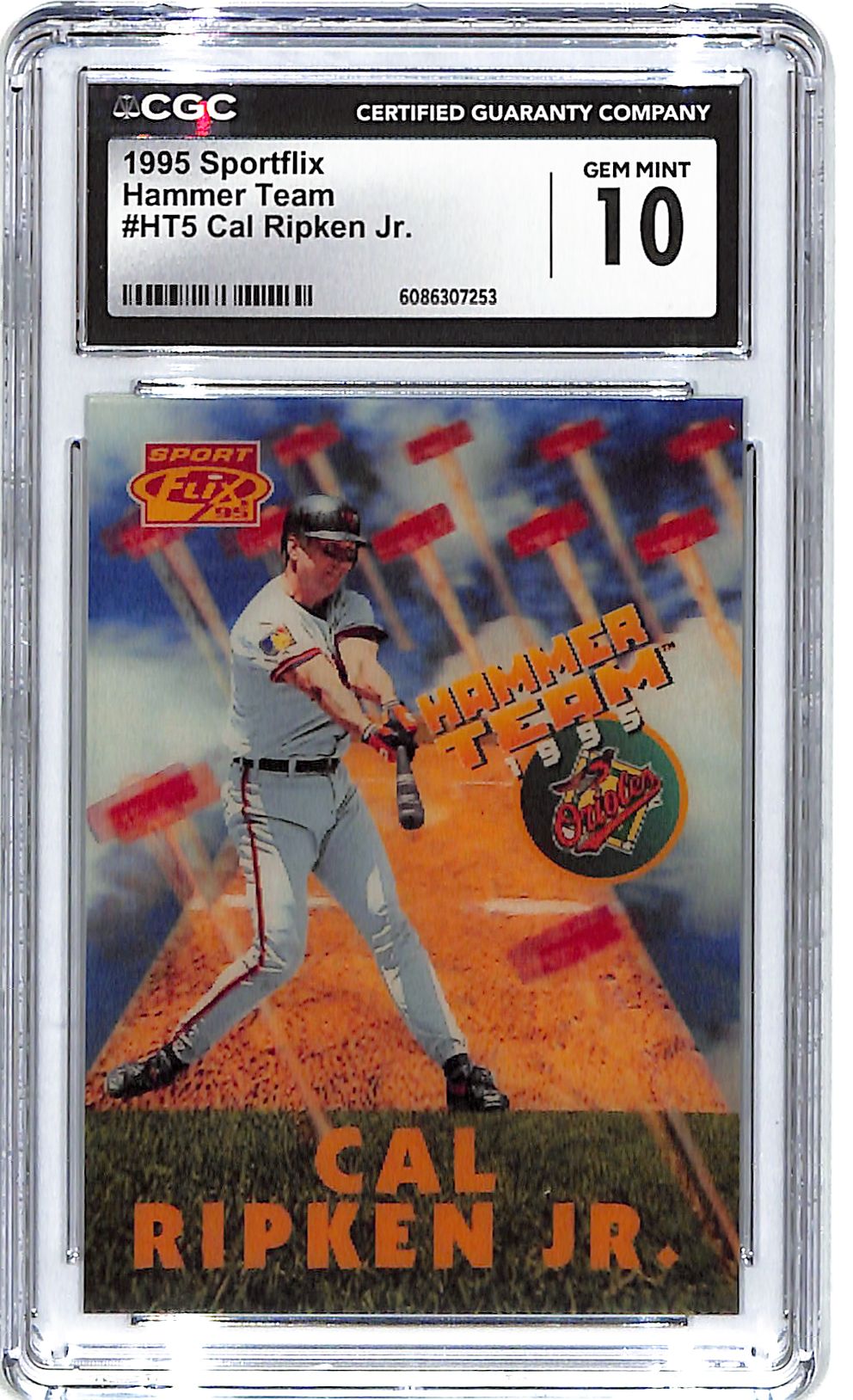 1995 Sportflix Cal Ripken Jr Hammer Team CGC 10 Orioles
