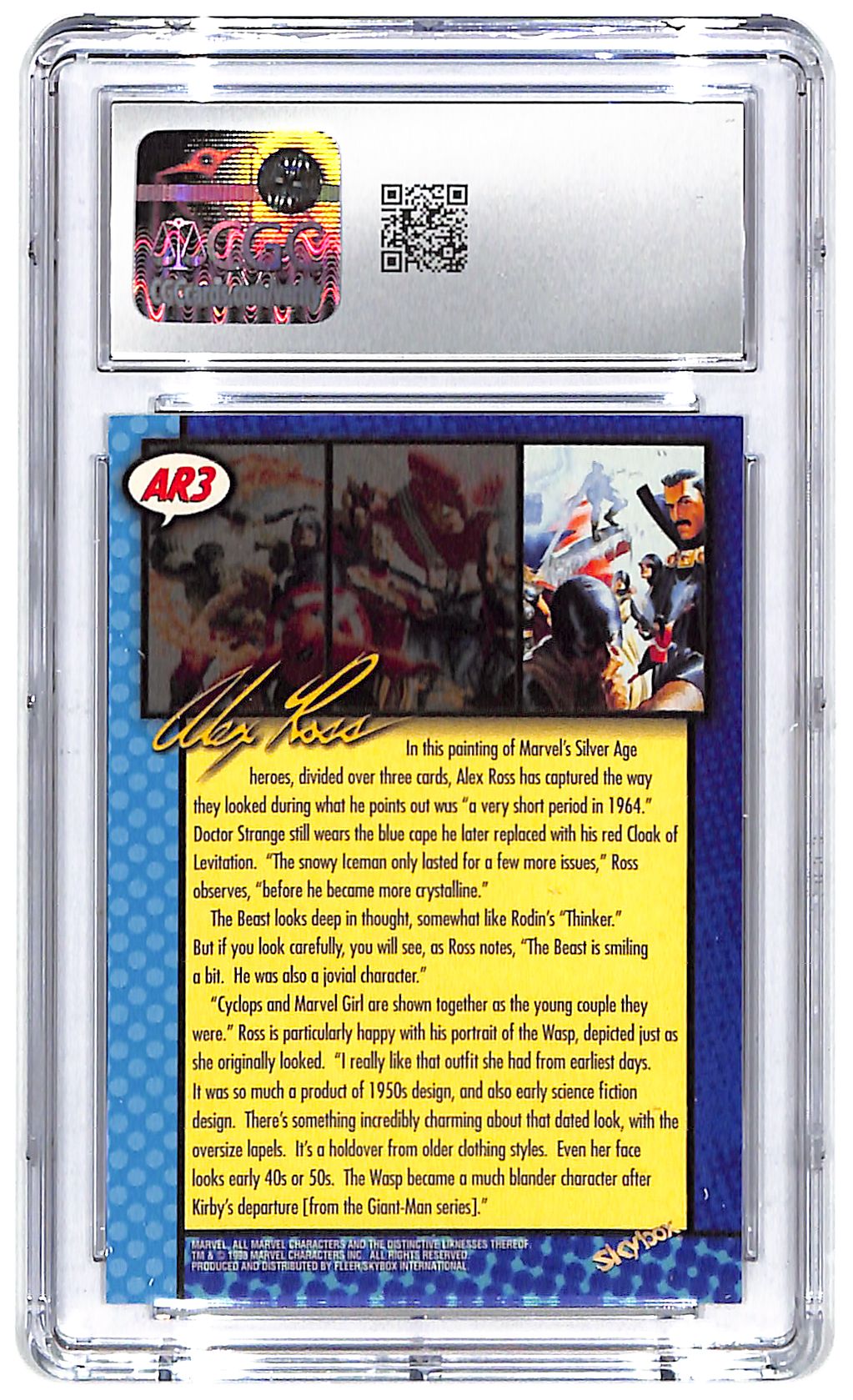 1998 Heroes 3 Marvel: The Silver Age Skybox #AR3 CGC Mint Plus 9.5