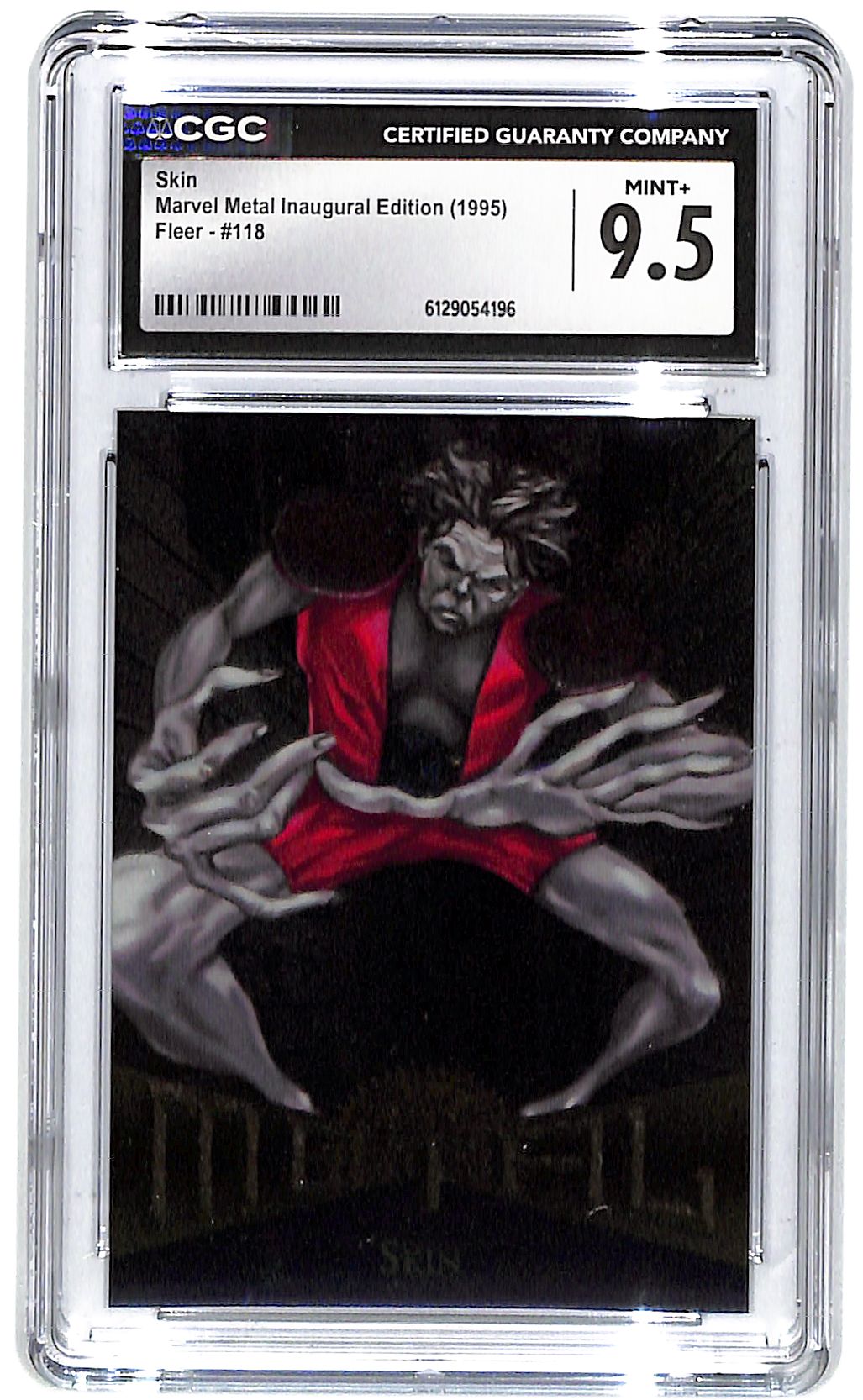 1995 Skin Fleer Marvel Metal Inaugural Edition #118 CGC Mint Plus 9.5