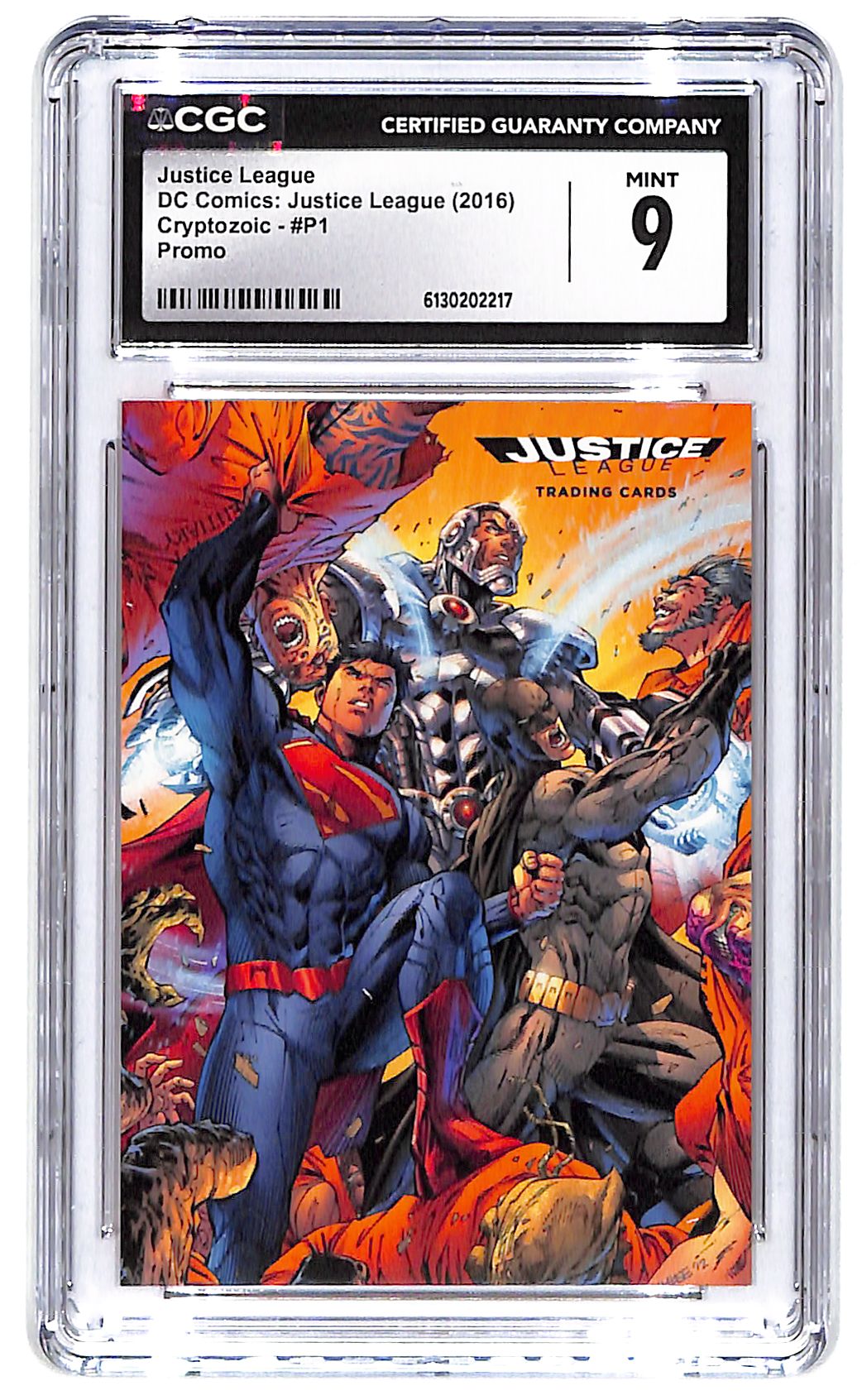 2016 Justice League Cryptozoic DC Comics Promo #1 CGC Mint 9