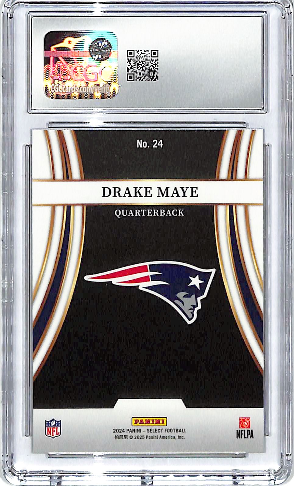 2024 Select Drake Maye Turbocharged Rookie RC CGC 9.5 Patriots