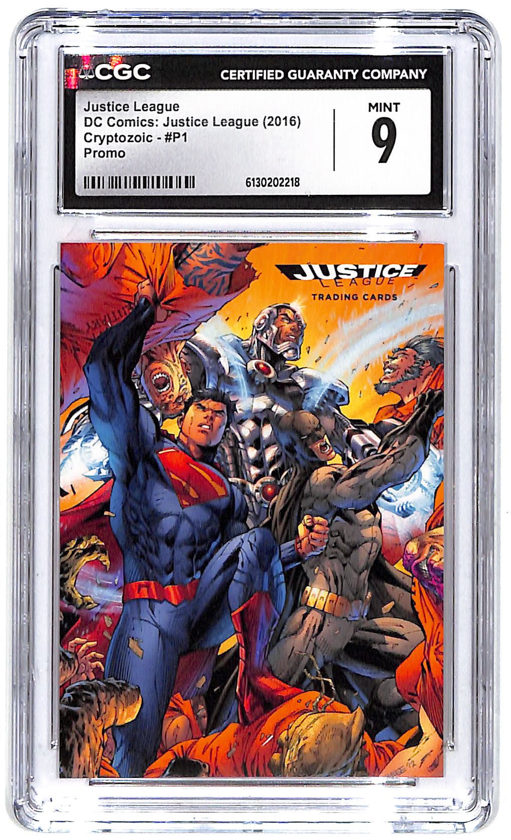 2016 Justice League Cryptozoic DC Comics Promo #1 CGC Mint 9