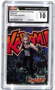 2025 Panini Combat Anthology Paige VanZant Kaboom CGC 10 #20