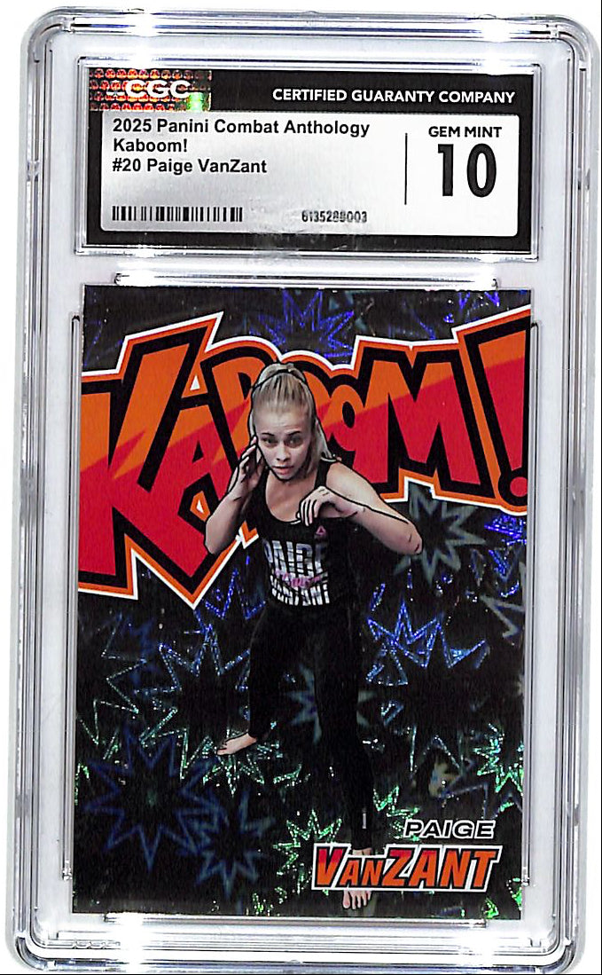 2025 Panini Combat Anthology Paige VanZant Kaboom CGC 10 #20