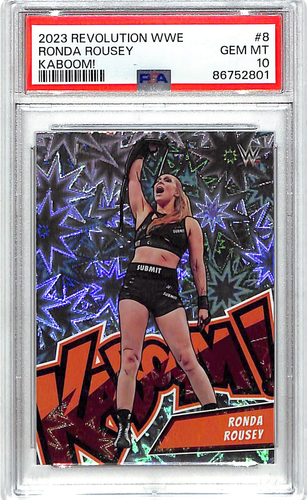 2023 Revolution WWE Ronda Rousey Kaboom #8 PSA 10