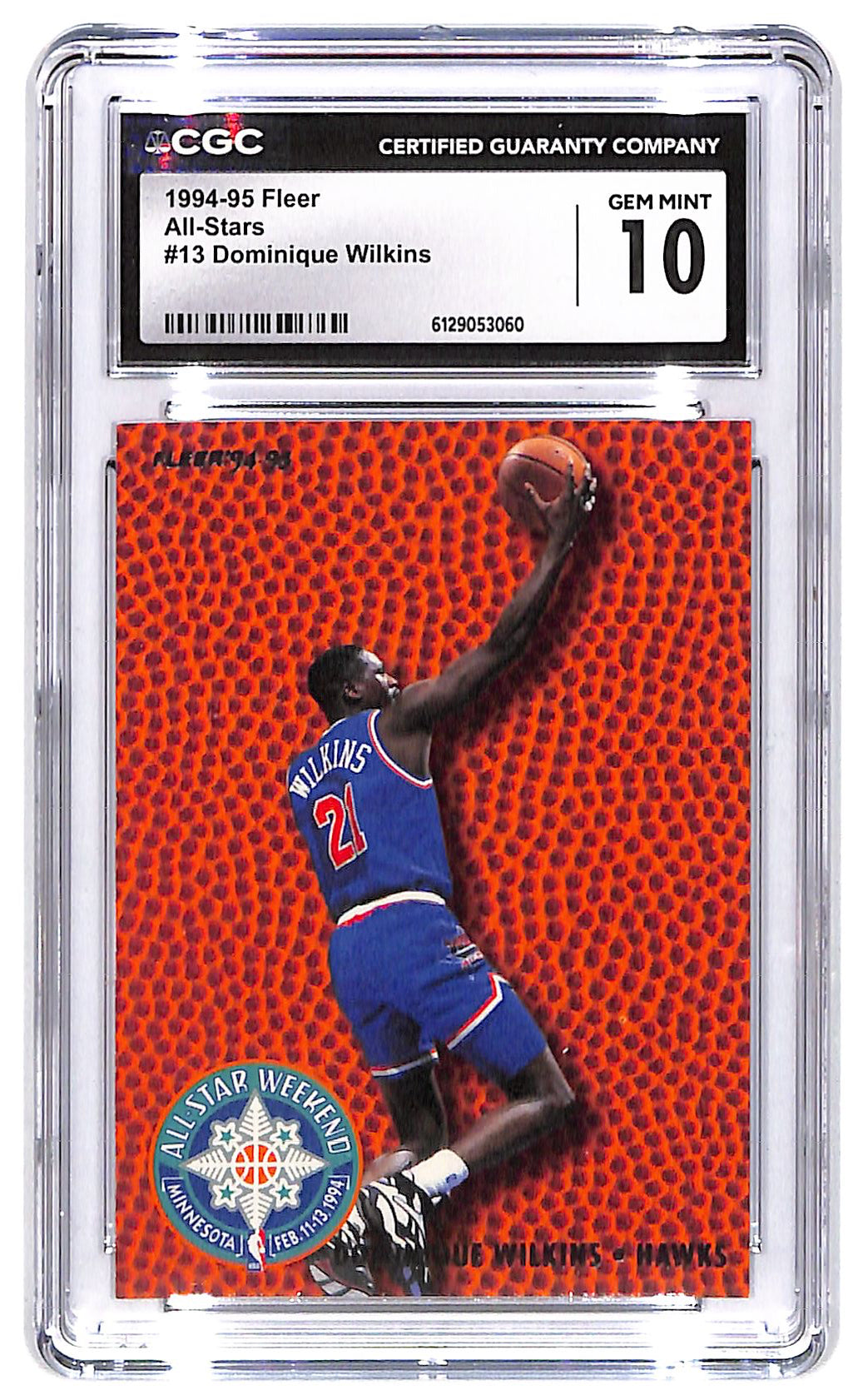 1994-95 Dominique Wilkins Fleer All-Stars #13 CGC Gem Mint 10