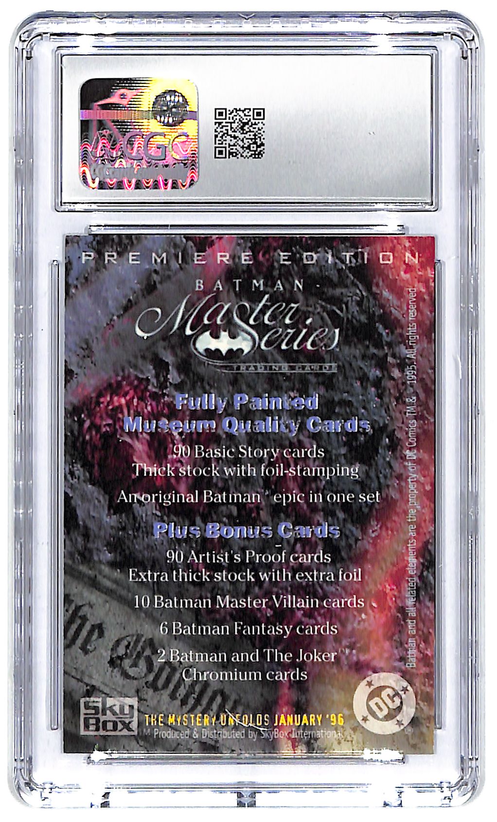 1996 Batman & Joker Skybox Batman Master Series Promo CGC Mint 9