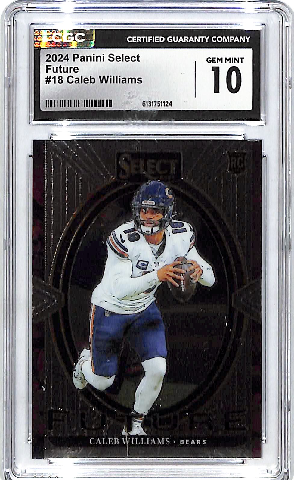 2024 Select Caleb Williams Future Rookie RC #18 CGC 10 Bears