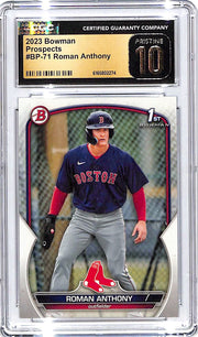 2025 Bowman Roman Anthony Prospect Rookie RC CGC 10 Pristine Red Sox