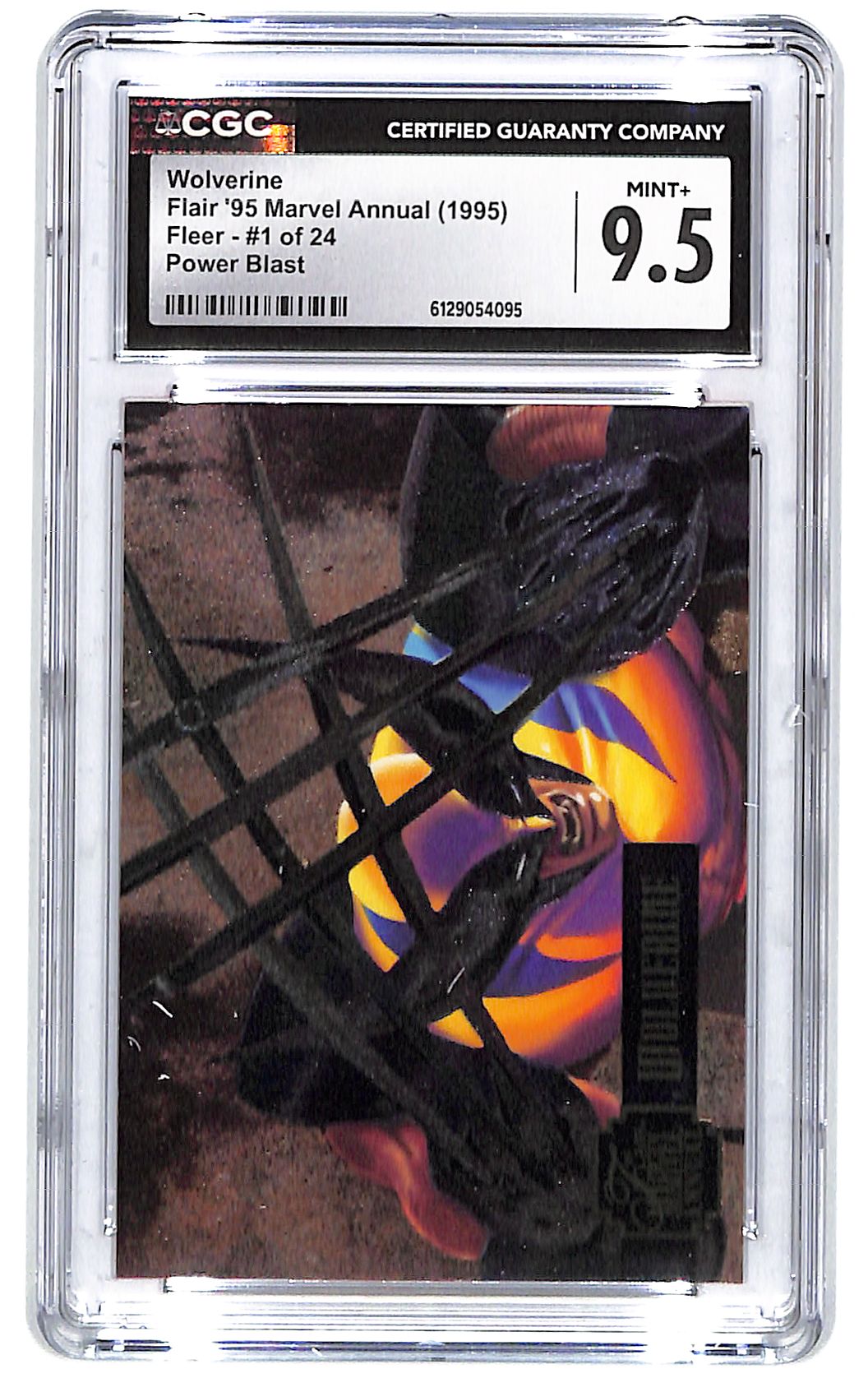 1995 Wolverine Flair '95 Marvel Annual Power Blast #1 of 24 CGC Mint Plus 9.5