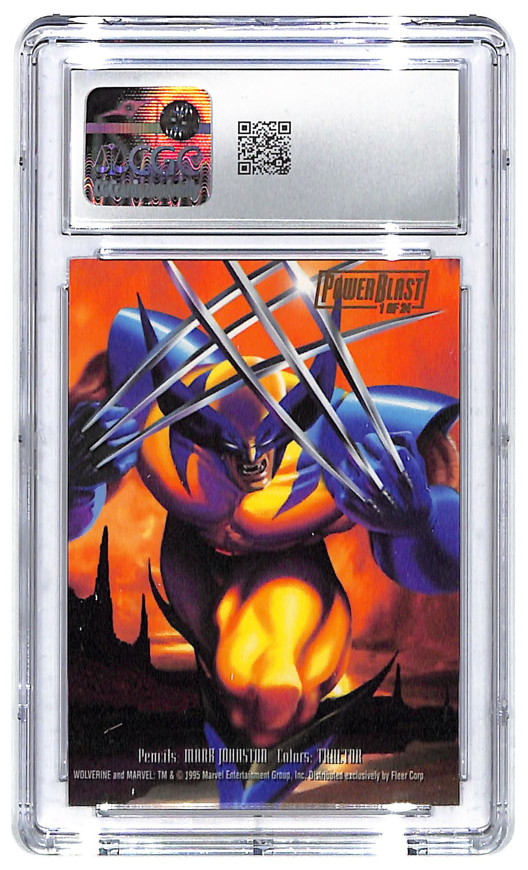 1995 Wolverine Flair '95 Marvel Annual Power Blast #1 of 24 CGC Mint Plus 9.5