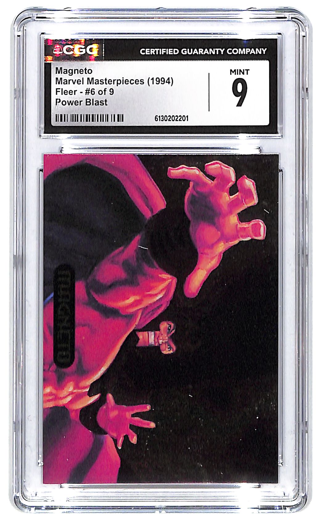 1994 Magneto Fleer Marvel Masterpieces Power Blast #6 of 9 CGC Mint 9