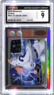 2025 Bowman Derek Jeter Anime CGC 9 Yankees