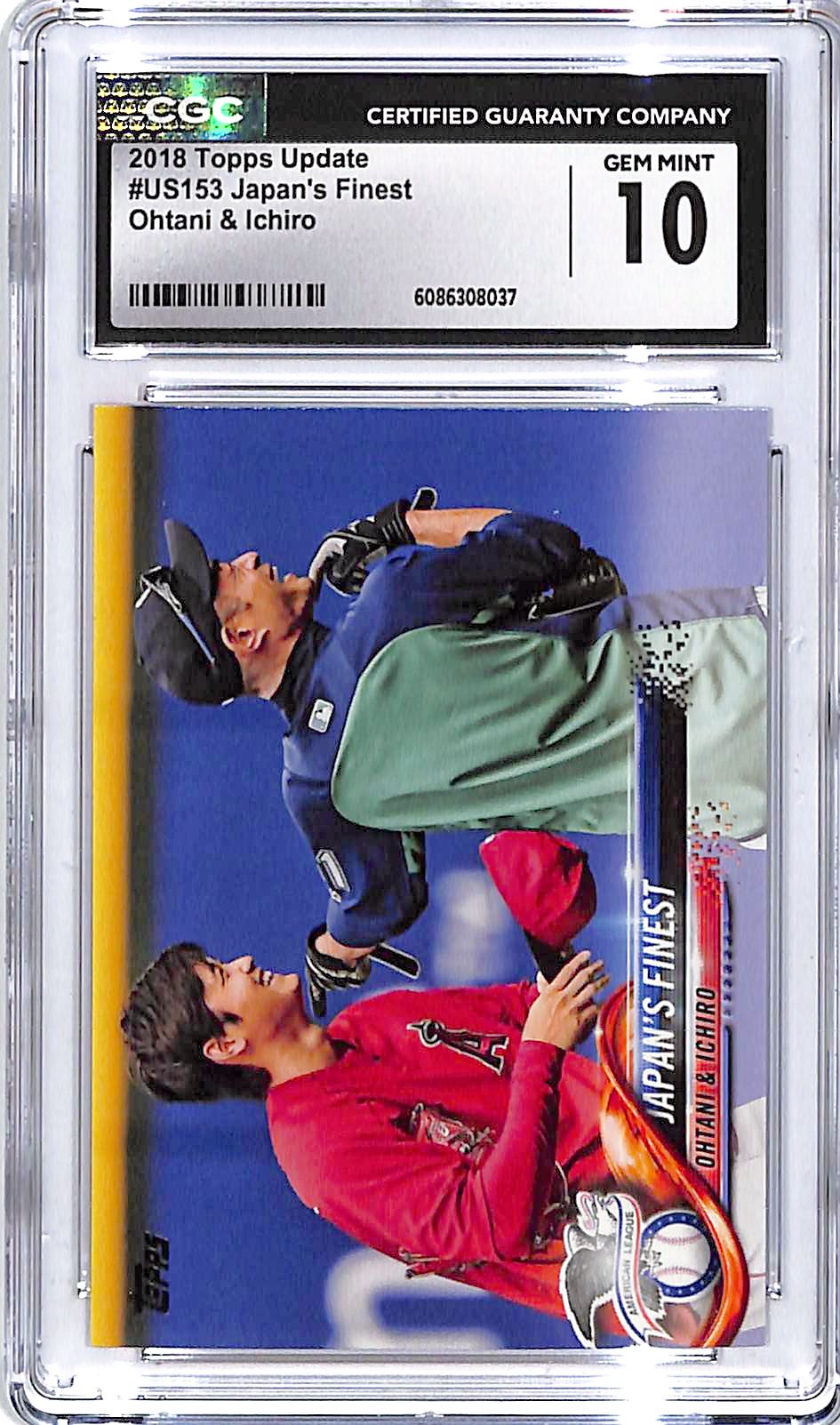 2018 Topps Update Shohei Ohtani Ichiro Japan's Finest US153 Rookie RC CGC 10 Angels