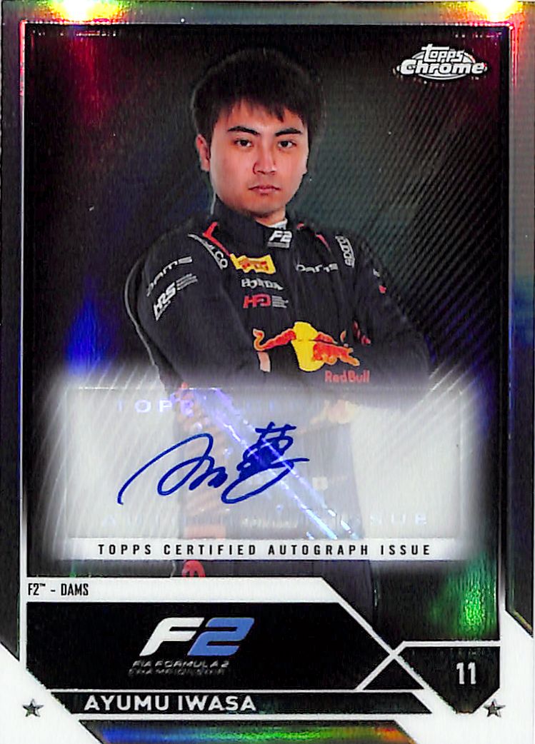 2023 Topps Chrome Formula 1 F1 Ayumu Iwasa Auto Autograph Rookie RC Refractor