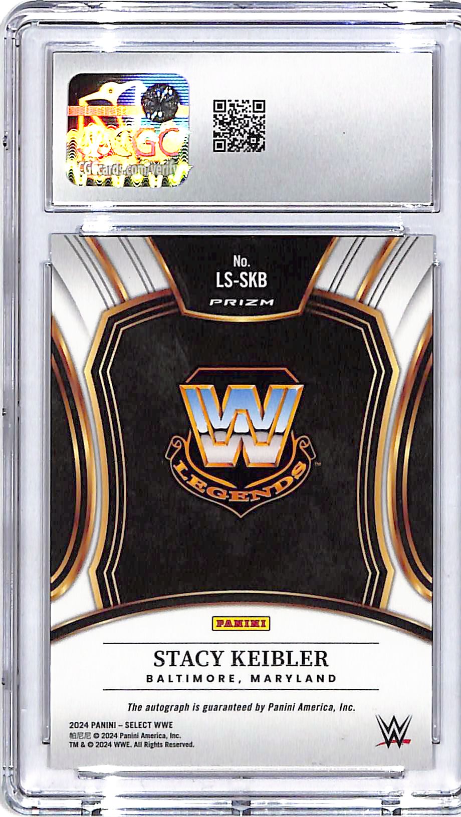 2024 Select WWE Stacy Keibler Legendary Signatures Auto Autograph CGC 10