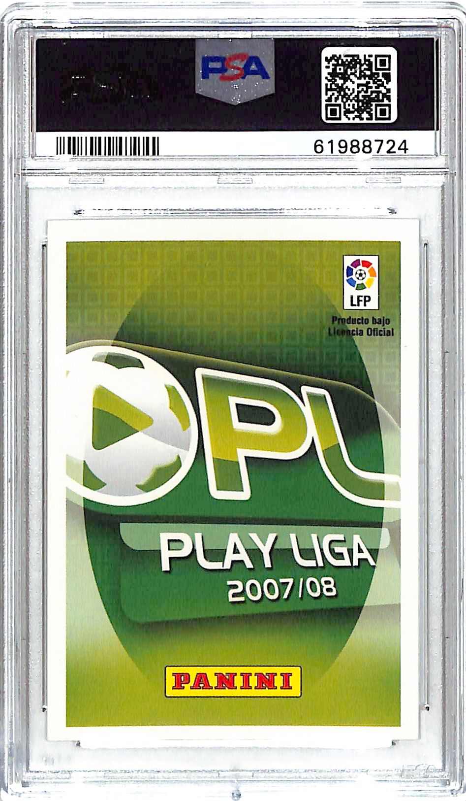 2007-08 Panini Play Liga Lionel Messi #190 PSA 7 Barcelona FC