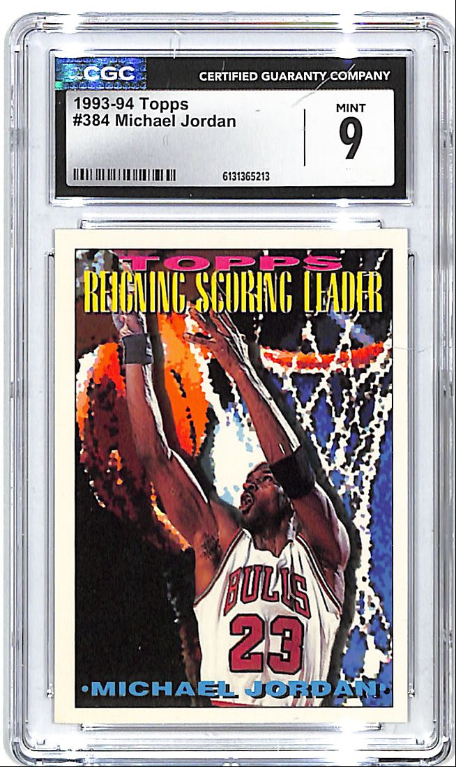 1993-94 Topps Michael Jordan #384 Scoring Leader CGC 9 Bulls