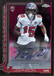2025 Topps Chrome Tex Johnson Auto Autograph Rookie RC Buccaneers