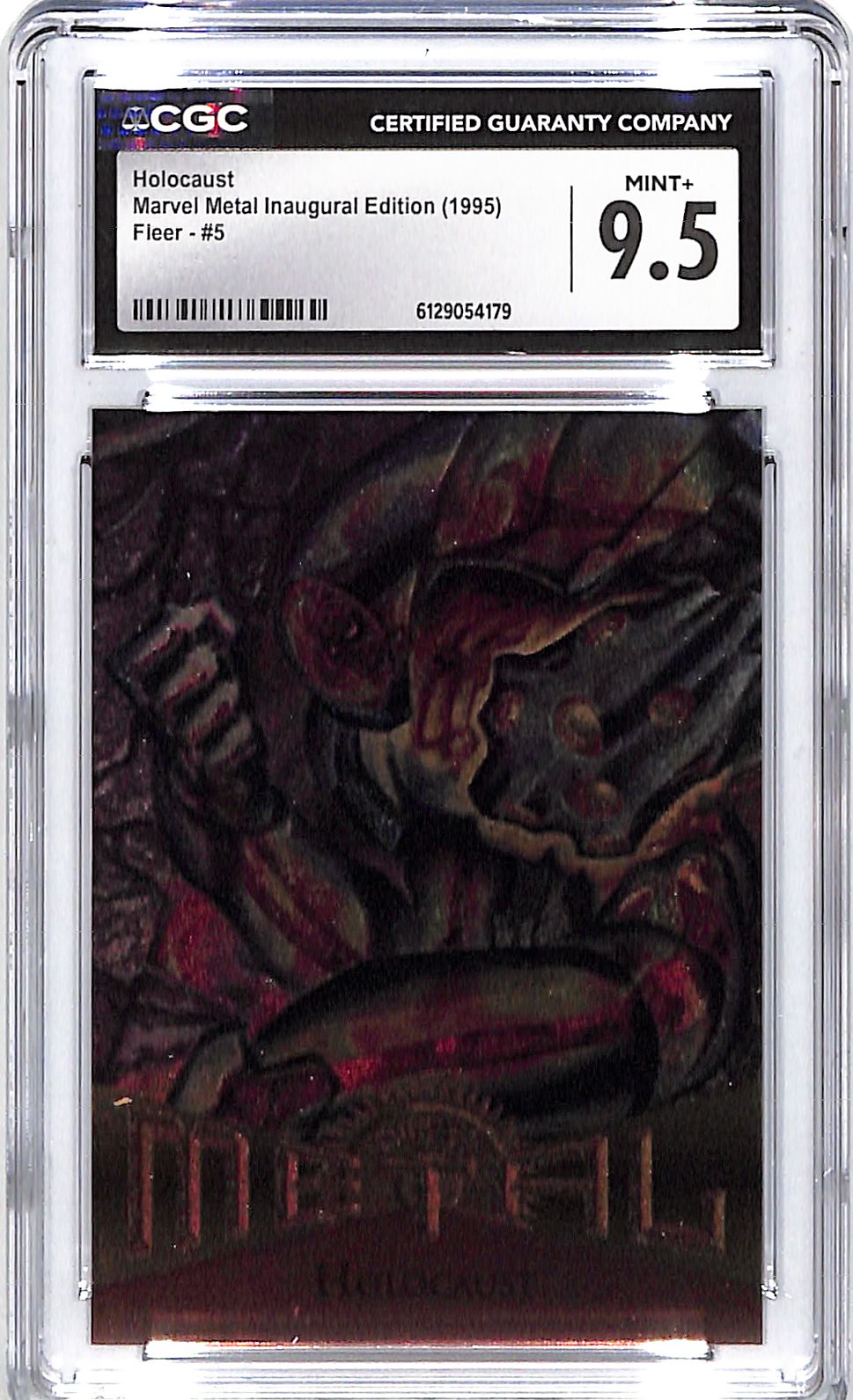 1995 Holocaust Fleer Marvel Metal Inaugural Edition #5 CGC Mint Plus 9.5