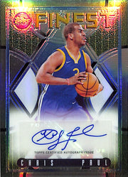 2023-24 Topps Finest Chris Paul Auto Autograph Flashback Refractor Warriors