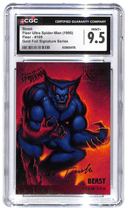 1995 Beast Fleer Ultra Spider-Man Gold Foil #109 CGC Mint Plus 9.5