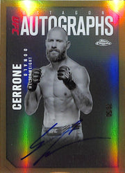 2025 Topps Chrome UFC Donald Cerrone Auto Autograph Gold Refractor /50 Octagon