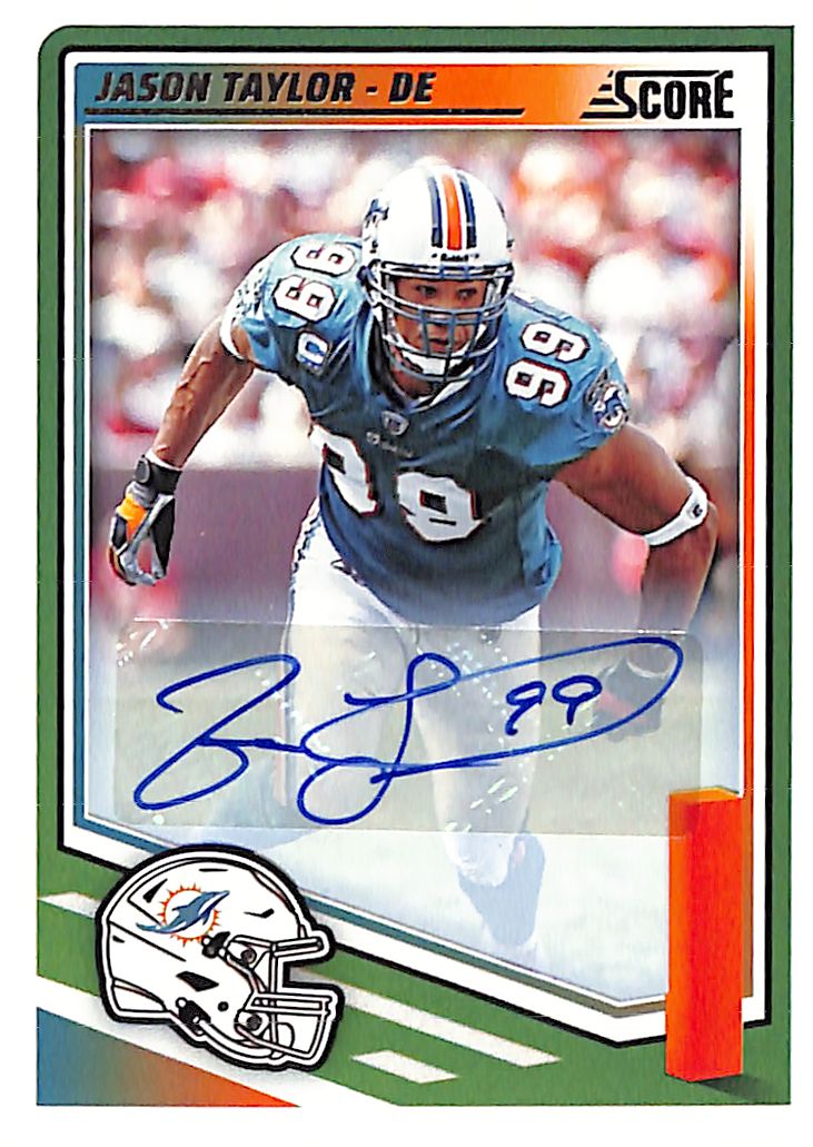 2025 Score Jason Taylor Auto Autograph Dolphins