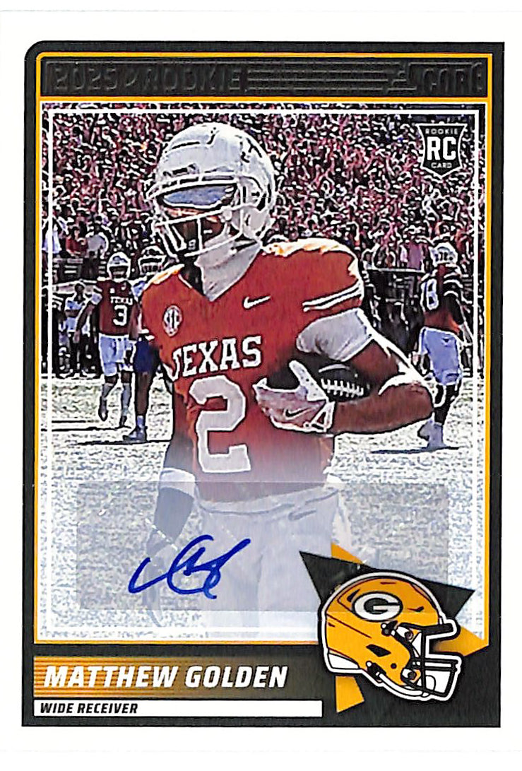 2025 Score Matthew Golden Auto Autograph Rookie RC Packers