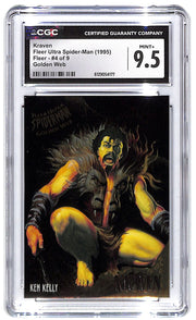 1995 Kraven Fleer Ultra Spider-Man Golden Web #4 of 9 CGC Mint Plus 9.5