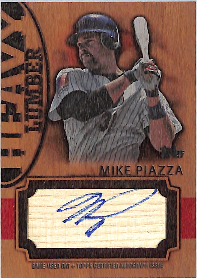 2024 Topps Mike Piazza Heavy Lumber Auto Autograph Bat Relic /25 Mets