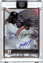 2020 Topps Gold Label Yordan Alvarez Auto Autograph Rookie RC Astros