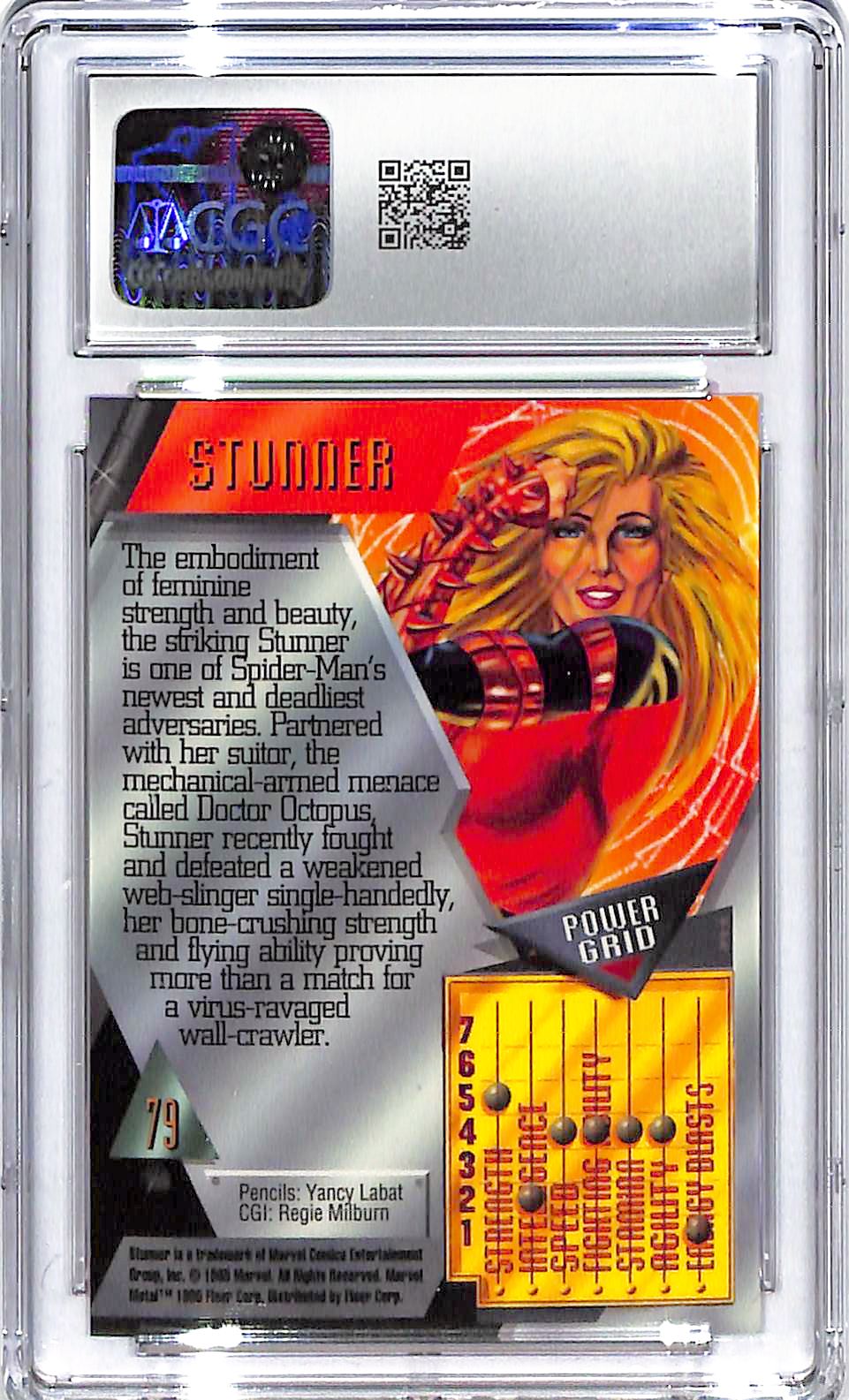 1995 Stunner Fleer Marvel Metal Inaugural Edition #79 CGC Mint Plus 9.5