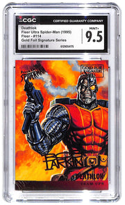 1995 Deathlike Fleer Ultra Spider-Man Gold Foil #114 CGC Mint Plus 9.5