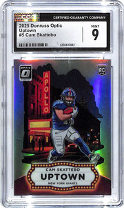 2025 Donruss Optic Cam Skattebo Uptown Rookie RC #5 CGC 9 Giants