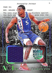 2023-24 Noir De'Aaron Fox Jersey Patch /99 Kings Screenplay