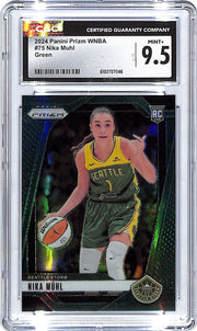 2024 Prizm WNBA Nika Muhl Rookie RC Green #75 CGC 9.5 Storm